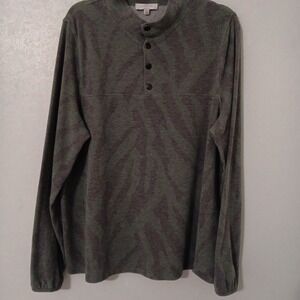 New Directions Studio Women's 5 Snap Mock Neck Sz XXL Lightweight  Long Sleeved